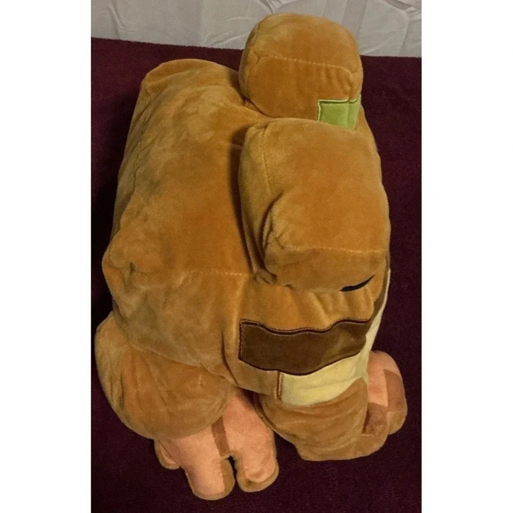 Minecraft Frog Pillow Buddy Plush stuffed Tan brown 2022 Mojang